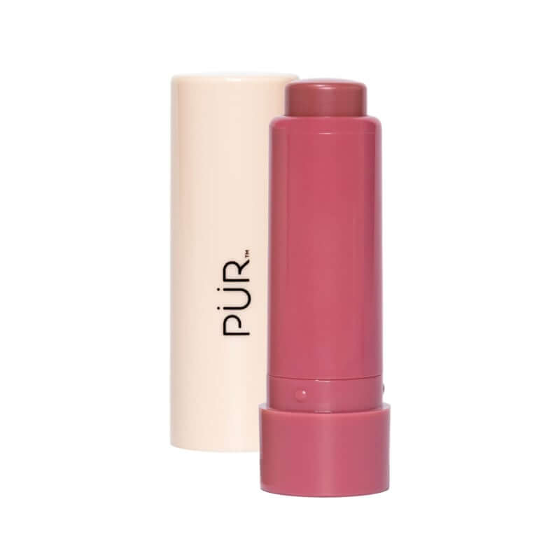 PUR Silky Tint Creamy Multitasking Stick Berry Best 6g in een stijlvolle verpakking, ideaal voor wangen en lippen.
