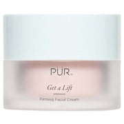 PUR Get A Lift Firming Facial Cream 50ml in a sleek jar with a light blue lid for firming mature skin.