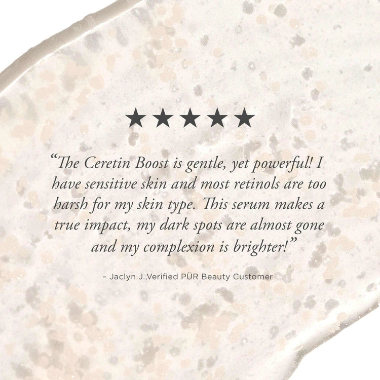 Review van de PUR Ceretin Boost Age Defying Retinol Serum 30ml met krachtige resultaten en klanttevredenheid.