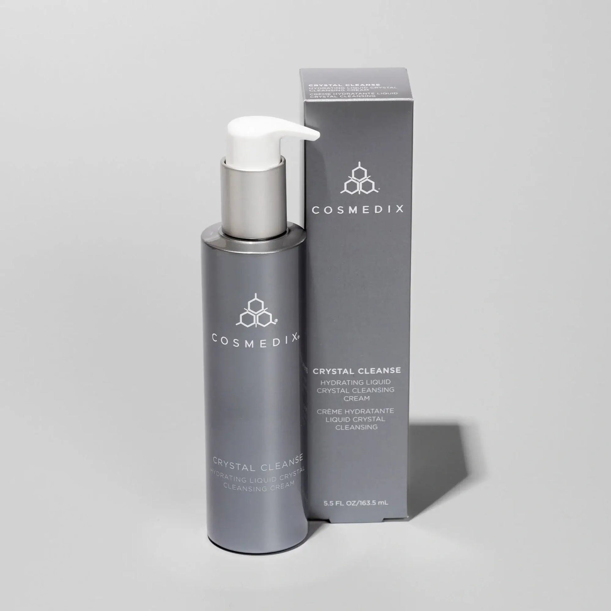 Cosmedix Crystal Cleanse Liquid Crystal Cream Cleanser 150ml met pomp en doos voor hydrateende reiniging