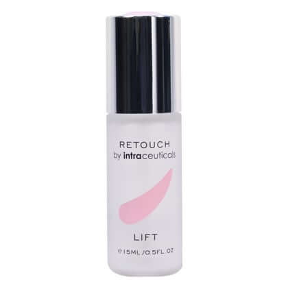 Intraceuticals Retouch Lift 15ml verpakkingsdetails met liftend serum voor een strakkere huidlijn en hals.