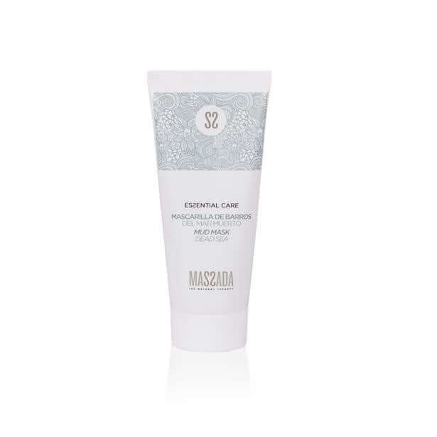 Massada - Mud Facial Mask 100ml in een tube met een lichte kleur en stijlvolle verpakking voor intensieve huidverzorging.