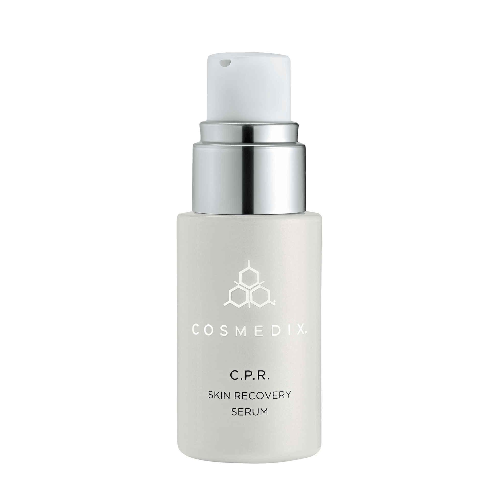 Cosmedix C.P.R. Skin Recovery Serum 15ml in een flacon met pomp voor het kalmeren van geprikkelde huid