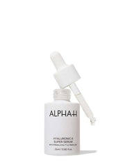 Alpha-H Hyaluronic 8 Super Serum 25ml met pipet, verfijnde textuur en hydratatiekern voor een plump huid.