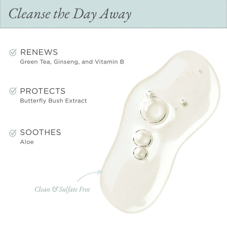 PUR Forever Clean Gentle Cleanser 150ml met groene thee, ginseng en aloë voor een milde, effectieve reiniging