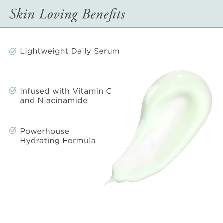 PUR Go with the Glow Niacinamide Drops 30ml, lichte serumtextuur met vitamine C en niacinamide voor hydratatie.