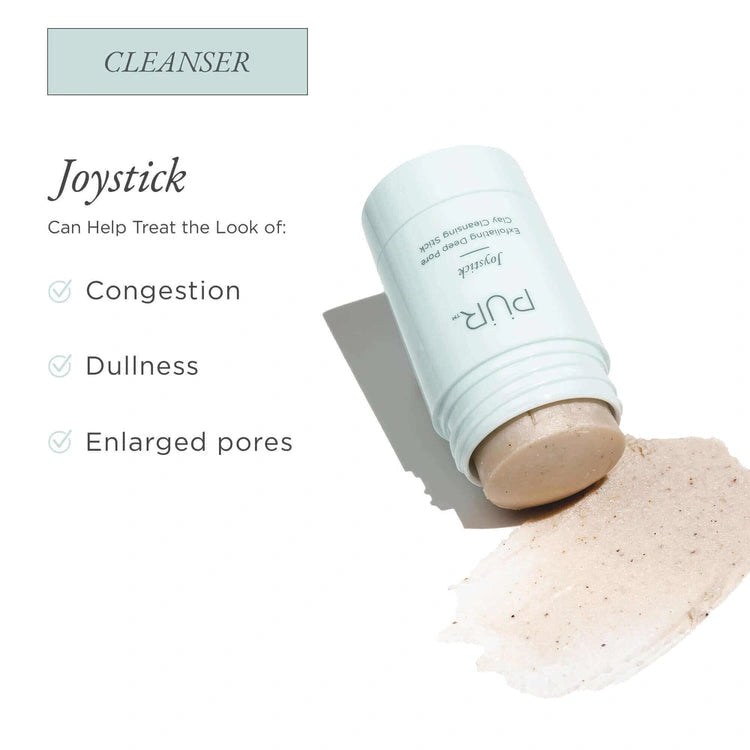 PUR Joystick Deep Pore Clay Cleansing Stick 50ml met klei en houtskool voor verstopte poriën en doffe huid.
