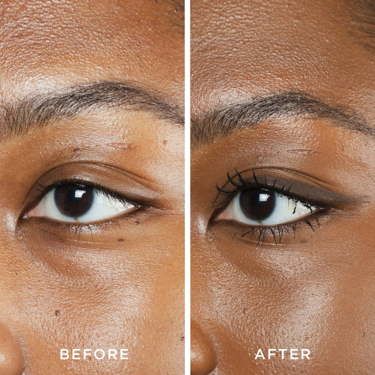 PUR On Point Eyeliner Pencil Brown 0,4g voor natuurlijke definitie, zichtbaar effect voor en na gebruik, warme bruin tint.