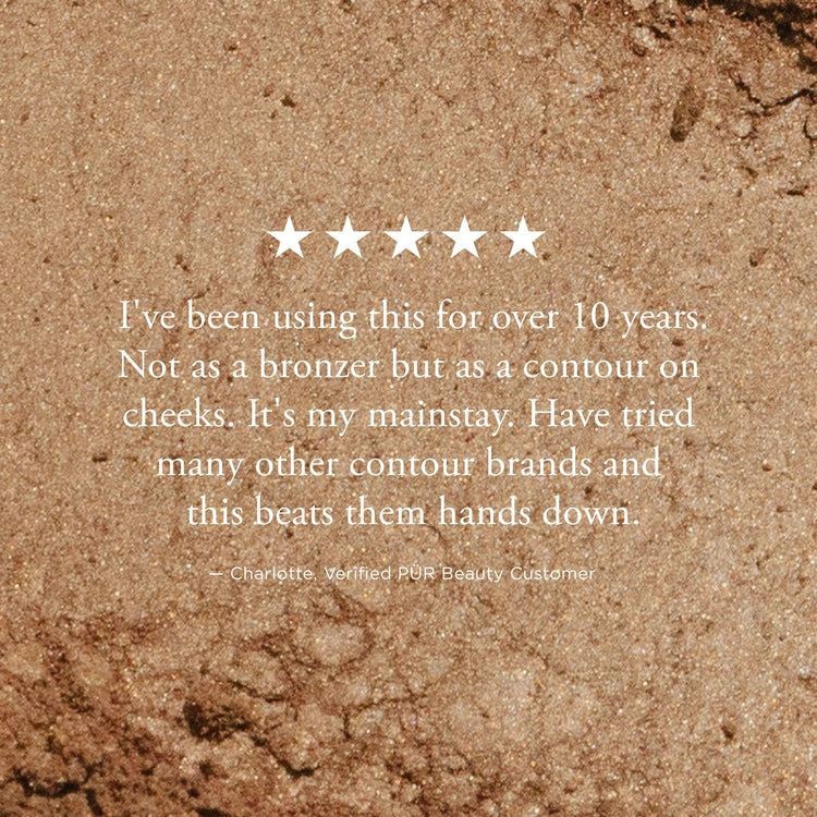 PUR Skin Perfecting Mineral Glow Bronzing Powder 8g met rijke textuur, ideale voor contouring, glanzende finishing touch voor een natuurlijke glow.