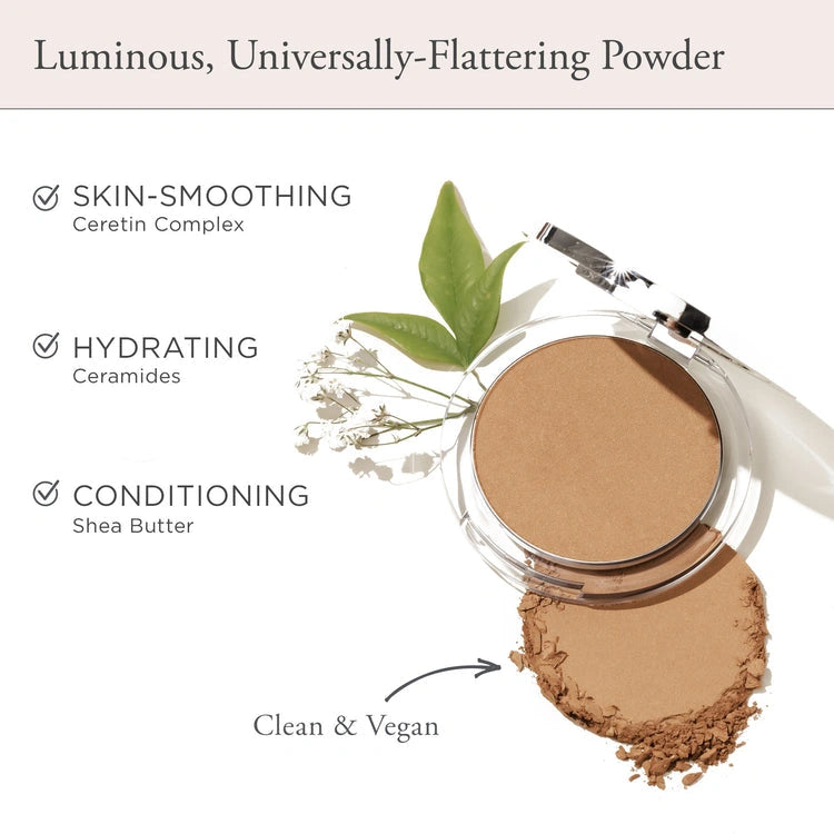 PUR Skin Perfecting Mineral Glow Bronzing Powder 8g met huidverzorgende ingrediënten voor een natuurlijke glow en hydratatie.