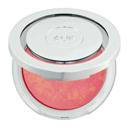 PUR Skin Perfecting Powder Blushing Act Pretty in Peach 8g, perzikkleurige minerale blush met luxe verpakking en unieke textuur.
